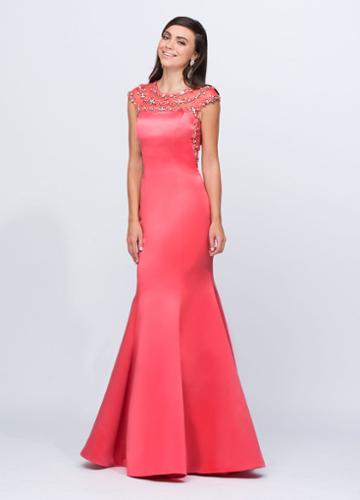 Ashley Lauren - 1043 Beaded Mermaid Evening Dress