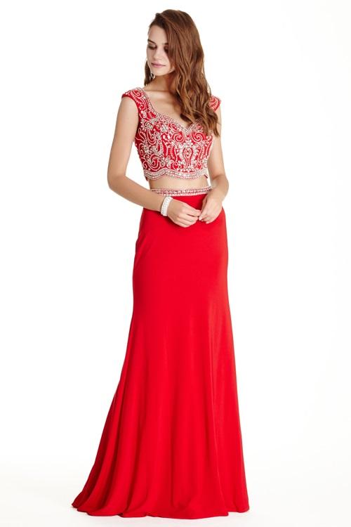 Aspeed - L1771 Two Piece Sweetheart Sheath Prom Dress