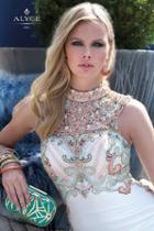 Alyce Paris - 6518 Prom Dress In Ivory Multi-color