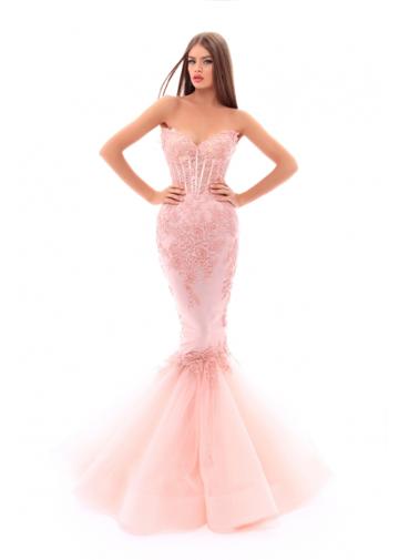 Tarik Ediz - 93494 Strapless Embellished Mermaid Gown