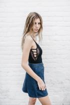 Joah Brown - Pretty Momma Bodysuit In Black W/ Mesh