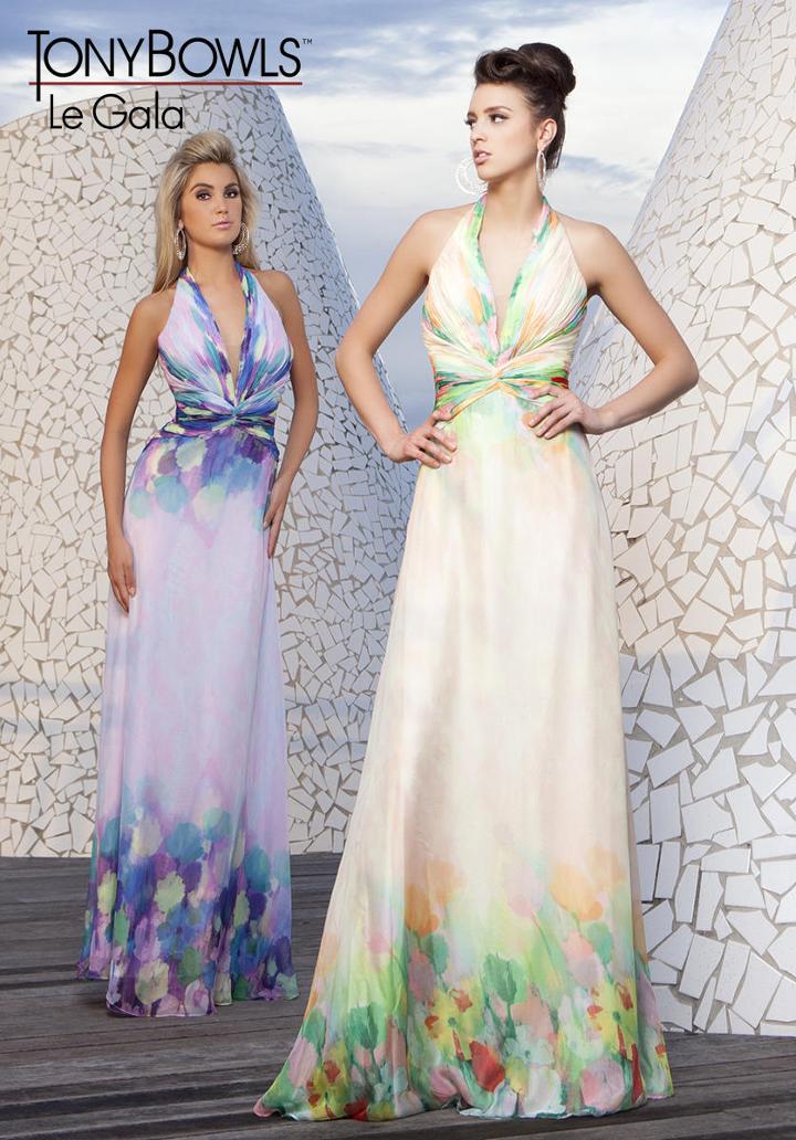 La Gala Prom By Mon Cheri - 115519 Long Dress In Yellow Multicolor
