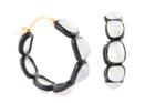 Nina Nguyen Jewelry - Legacy Gold & Oxidized Hoops