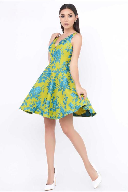 Ieena Duggal - V Neck Dress Style 8875i
