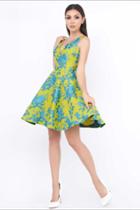Ieena Duggal - V Neck Dress Style 8875i