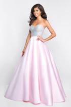 Blush - C1073 Crystal Beaded Sweetheart Ballgown