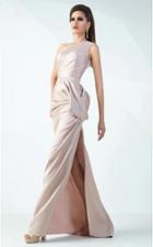 Mnm Couture - G0705 Ruched One Shoulder Sheath Dress