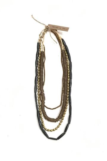 Twine & Twig - Redwood Layer Necklace Set