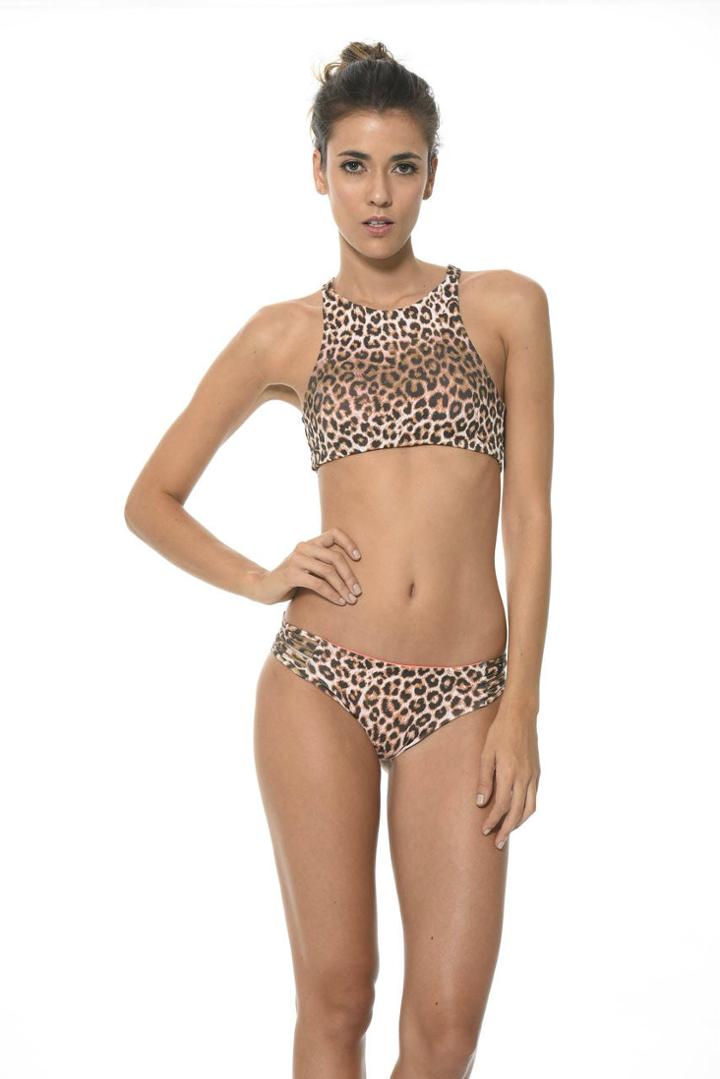 2017 Malai Swimwear - Marine Leopardsy Hign Neckt00262