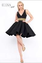 Ieena For Mac Duggal - V Neck Dress Style 25247i
