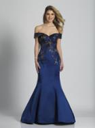 Dave & Johnny - A6181 Texture Off The Shoulder Mermaid Gown