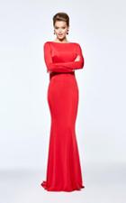 Tarik Ediz - Embellished Long Sleeve Dress 93105