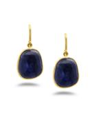 Tresor Collection - Blue Sapphire Earring In 18k Yellow Gold