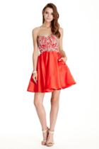 Aspeed - S1752 Strapless Embellished A-line Homecoming Dress