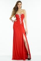 Alyce Paris B'dazzle - 35802 Crystal Embellished Sweetheart Gown