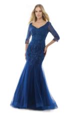Morrell Maxie - 15604 Quarter Sleeve Jeweled Lace Gown