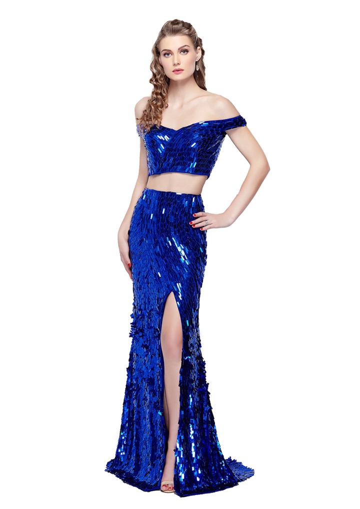 Primavera Couture - 3008 Two Piece Embellished Sheath Dress