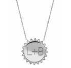 Logan Hollowell - Custom You Are My Sunshine Necklace In Sterling Silver With Diamonds