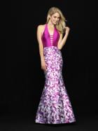 Madison James - 18-726 Halter Neck Mikado Mermaid Gown
