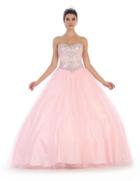 May Queen - Lk83 Bejeweled Sweetheart Ballgown