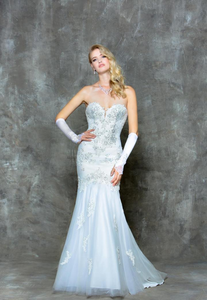 Glow By Colors - G669 Embellished Sweetheart Mermaid Dress