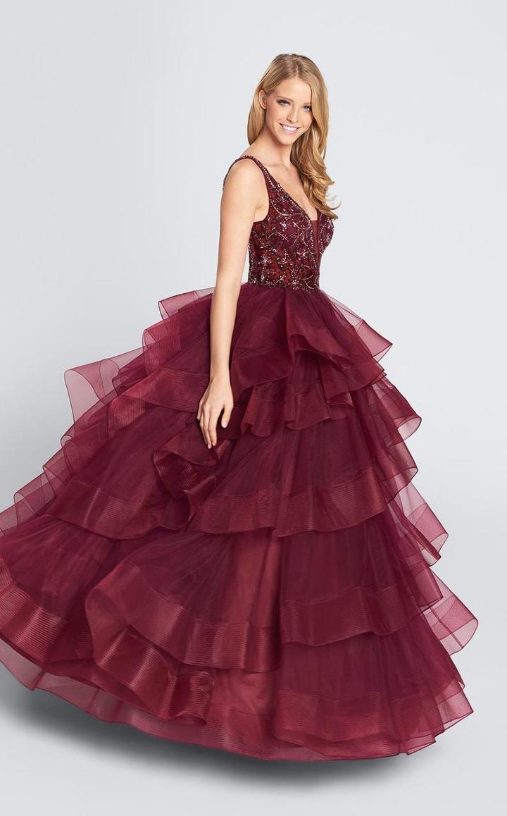 Ellie Wilde - Ew21726 Beaded V-neck Ballgown
