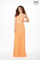 Jovani - Stunning Long Gown In Unique Design Jvn22238