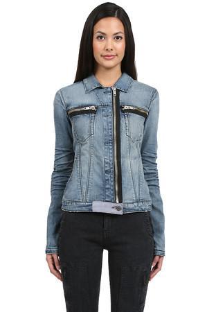 Rta Denim Faded Denim Jacket In Indigo