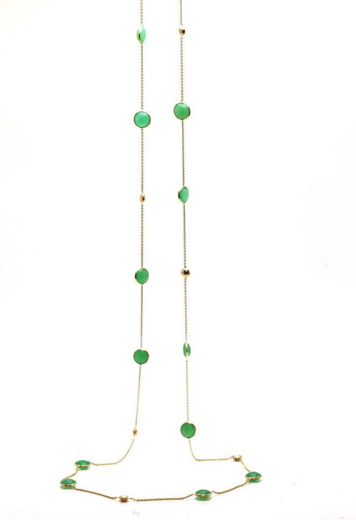 Tresor Collection - Crysophrase Long Necklace In 18k Yellow Gold