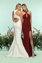 Zoey Grey - 31128 Angular High Halter Deep Cutout Mermaid Gown