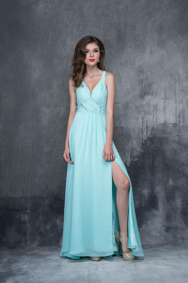 Nina Canacci - 1388 Sleeveless Jeweled Applique A-line Gown