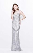 Primavera Couture - Multi-color Sequined Sleeveless Long Dress 1872