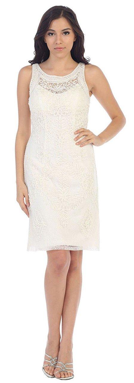 May Queen - Sleeveless Illusion Soutache Embellished Dress