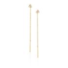 Logan Hollowell - Triple Diamond Shooting Star Half Thread Through Earring