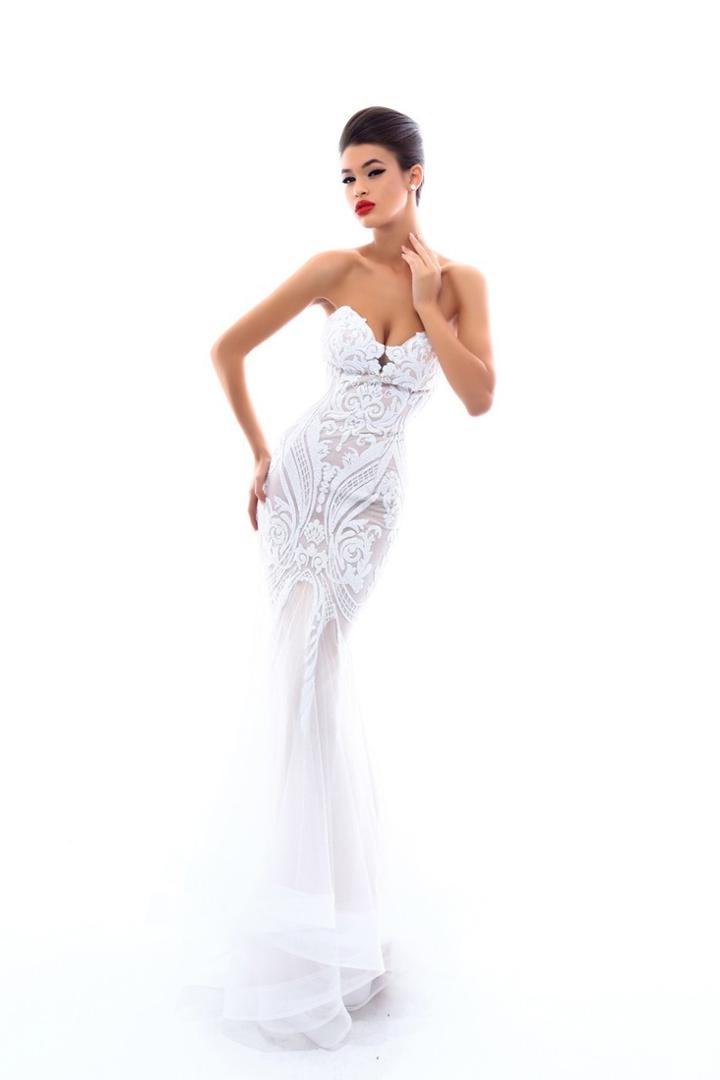 Tarik Ediz - 50323 Sexy Strapless Embellished Trumpet Gown