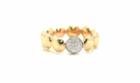 Tresor Collection - Lente Ring With Diamond Accent In 18k Yellow Gold 1062860996