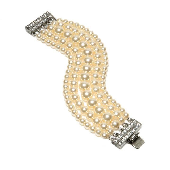 Ben-amun - Pearl Bracelet With Crystal Closure