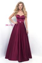 Blush - Brooch Accented Strapless Sweetheart A-line Gown 5630