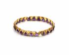 Tresor Collection - Amethyst & Citrine Triangle Bangle In 18k Yg