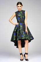 Ieena Duggal - 25296 Sleeveless Dress In Blue Rose