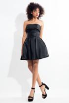 Rachel Allan Lbd - L1137 Strapless Pleat Accented A-line Dress