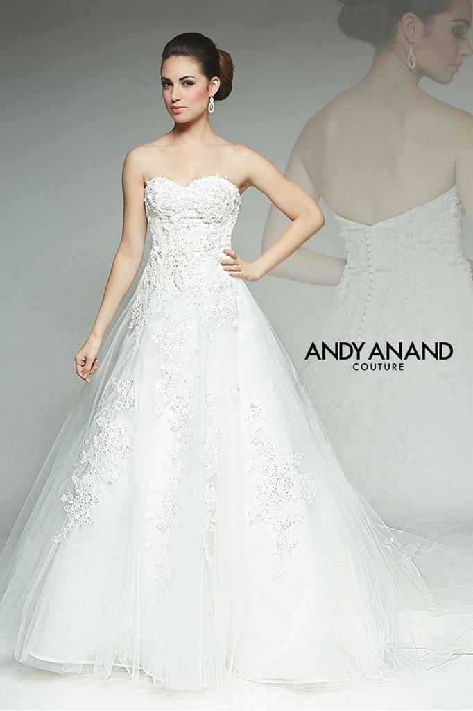 Milano Formals - Aa9320 Strapless Sweetheart Jeweled Applique Gown