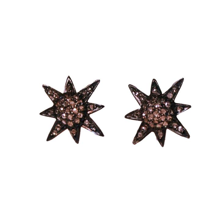 Mabel Chong - Star Pave Diamond Stud Earrings