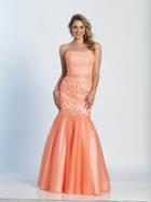 Dave & Johnny - A5009 Beaded Straight Mermaid Gown