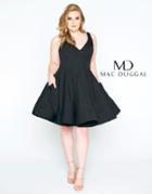 Mac Duggal - 48771f Sleeveless Wide Banded Empire Waist Cocktail Dress