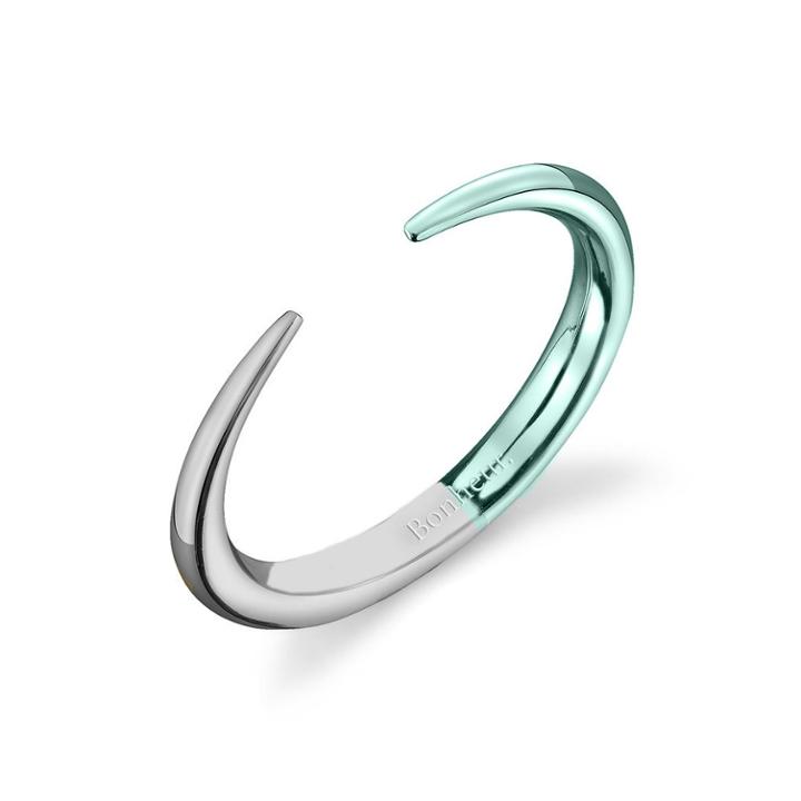 Bonheur Jewelry - Amã£â©lie Silver/green Gold Cuff