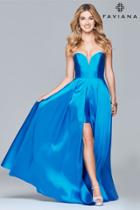 Faviana - 7966 Long Strapless Ball Gown With Slit