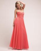 Cinderella Divine - Strapless Twisted Front Chiffon Gown