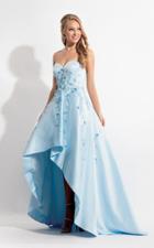 Rachel Allan - 6142 Strapless Blossom Applique High Low Gown