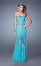 La Femme - 20881 Strapless Sweetheart Sheath Dress